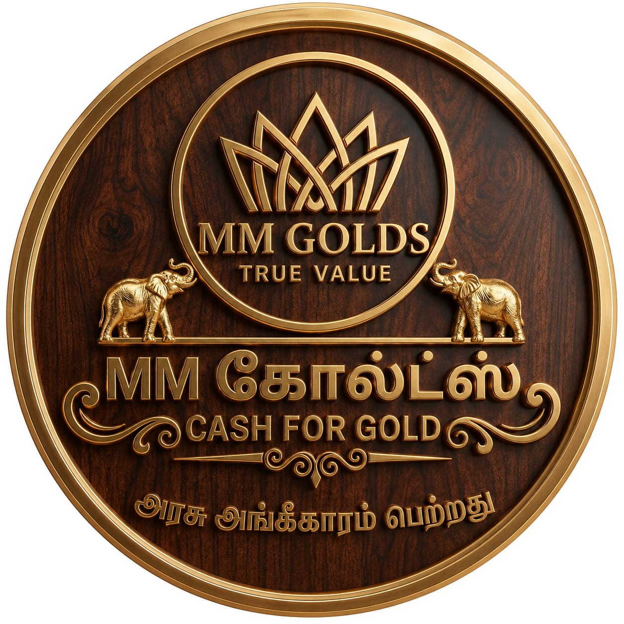 MM GOLDS logo